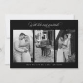 Chic Vielen Dank für Ihr Hochzeitsstift Foto Custo Dankeskarte (Vorderseite)