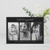 Chic Vielen Dank für Ihr Hochzeitsstift Foto Custo Dankeskarte (Stehend Vorderseite)