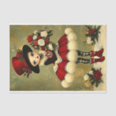 Chic Viktorianisch Girl Bouquet Blume BD2R Decoupa Seidenpapier (Vorderseite)