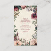 Chic Viktorianisch Royal Floral Wedding Begleitkarte (Vorderseite)