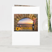 Chic Vineyard Wine Wedding Foto Danke Karte (Rückseite)