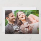 Chic Vino Before Vows Foto Brautparty Weingarten Einladung (Rückseite)