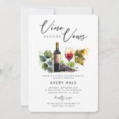 Chic Vino Before Vows Weinkultur und Erde Weinrout Einladung (Vorderseite)