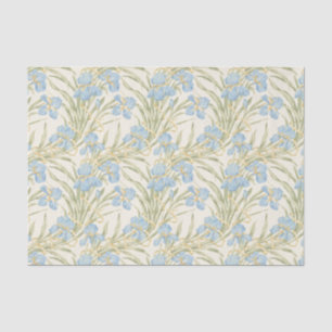 Chic Vintag Blue Iris Seidenpapier