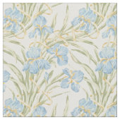 Chic Vintag Blue Iris Stoff (Nahaufnahme)