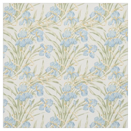 Chic Vintag Blue Iris Stoff (Muster)