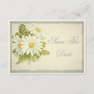 Chic Vintag Daisies Save the Date 80.