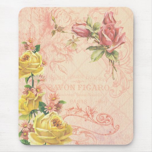 Chic Vintag Floral Mousepad (Vorne)