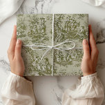 Chic Vintag-grünes graues Spielzeug de jouy bedruc Geschenkpapier<br><div class="desc">Vintag grünes graues,  jouy bedrucktes Wrapping Paper. Diese toile de jouy Vintage Geschenktasche wird durch die exquisiten Entwürfe der französischen Landschaftsszenen inspiriert. Diese ausgeklügelten Toilabdrücke sind derzeit ein Alltagswut. Die Designs sind klassisch und romantisch mit stilvollen Farben. Das perfekte Wrapping Paper für Geburtstage,  Valentinstag,  Weihnachten oder andere Anlässe.</div>