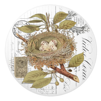 Chic Vintag Nest & Egg Französischer Drehknopf Keramikknauf