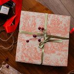 Chic Vintag orange toile de jouy bedruckt Geschenkpapier<br><div class="desc">Vintag orange de jouy bedrucktes Crossbody Wrapping Paper. Diese toile de jouy Vintage Geschenktasche wird durch die exquisiten Entwürfe der französischen Landschaftsszenen inspiriert. Diese ausgeklügelten Toilabdrücke sind derzeit ein Alltagswut. Die Designs sind klassisch und romantisch mit stilvollen Farben. Das perfekte Wrapping Paper für Geburtstage,  Valentinstag,  Weihnachten oder andere Anlässe.</div>