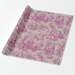 Chic Vintag rosa graues Spielzeug de jouy gedruckt Geschenkpapier<br><div class="desc">Vintag rosa graue de jouy bedruckte Crossbody Wrapping Paper. Diese toile de jouy Vintage Geschenktasche wird durch die exquisiten Entwürfe der französischen Landschaftsszenen inspiriert. Diese ausgeklügelten Toilabdrücke sind derzeit ein Alltagswut. Die Designs sind klassisch und romantisch mit stilvollen Farben. Das perfekte Wrapping Paper für Geburtstage, Valentinstag, Weihnachten oder andere Anlässe....</div>