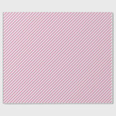 Chic Vintag rosa Streifen Muster Geschenkpapier (Flach)