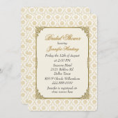 Chic-Vintage Brautparty-Tee-Party Einladung (Vorne/Hinten)