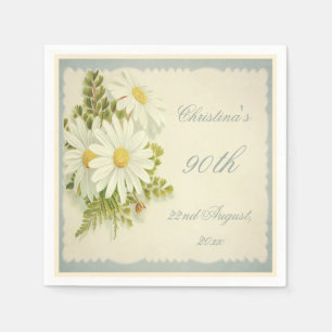 Chic-Vintage Gänseblümchen-90. Serviette