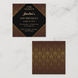 Chic Vintage Geburtstagskarte Begleitkarte