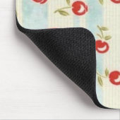 Chic Vintage KIRSCHEgewebe-Mausunterlage Mousepad (Ecke)