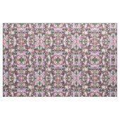 Chic Vintagen Schwarz Rosa Blütengold Confetti Stoff (Yard (91,4 cm))