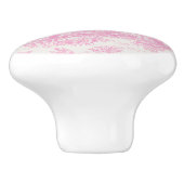 Chic Vintages Baby Pink Toile de jouded Keramikknauf (Seitenansicht)