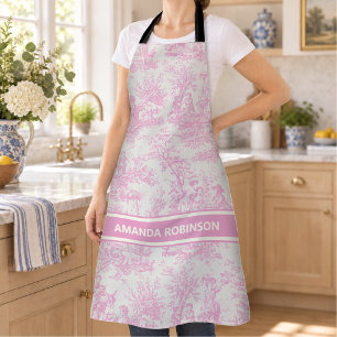 Chic Vintages Baby Pink Toile de jouded Schürze