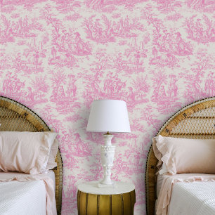 Chic Vintages Baby Pink Toile de jouded Tapete