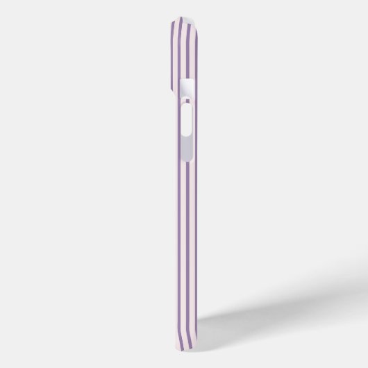 Chic Violet Stripes und Lila Blume Case-Mate iPhone Hülle (Rückseite / Links)