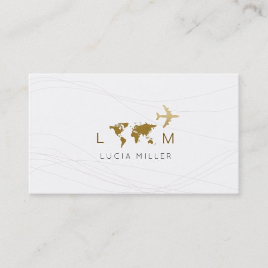 Chic Visitenkarte für einen Agent (Vorderseite)