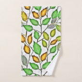 Chic Vivid Blätter Muster Badhandtuch Set (Handtuch)