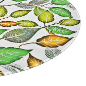 Chic Vivid Blätter Muster Schneidebrett (Ecke)