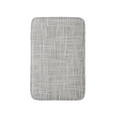 Chic Warm Gray Imitate Jute Fabric Muster Badematte (Vorderseite Vertikal)