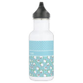 Chic Water Flasche: Blau, Weiß, Fun Sheep Muster Trinkflasche (Rechts)