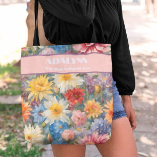 Chic Watercolor Abschluss Geschenke für Großtochte Tasche