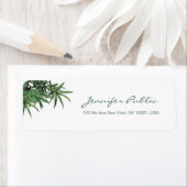 Chic Watercolor Bamboo Blätter Vorlage Handschrift (Insitu)