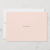 Chic Watercolor Black Lace Floral Lingerie Party Einladung (Rückseite)