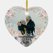 Chic Watercolor Blume Hochzeitstag 2 Foto