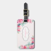 Chic Watercolor-Blume, Motivierend Meldung Gepäckanhänger (Vorderseite vertikal)