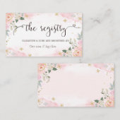 Chic Watercolor Blume Schneeflocken Begleitkarte (Vorne/Hinten)