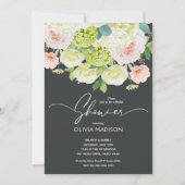 Chic Watercolor Blush Pink Brautparty Einladung (Vorderseite)