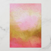 Chic Watercolor Blütencreme Sweet 16 Foil Einladun Folieneinladung (Rückseite)