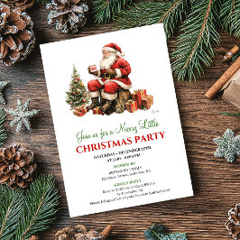 Chic Watercolor Christmas Scene Holiday Invitation Einladung