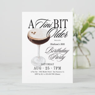 Chic Watercolor Ein Tini-Bisschen Älter Erwachsene Einladung