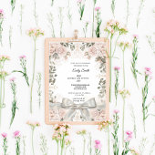 Chic Watercolor Floral & Elegantes Brautparty Einladung