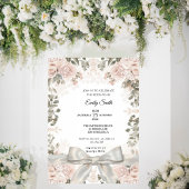 Chic Watercolor Floral & Elegantes Brautparty Einladung