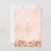 Chic Watercolor Floral RSVP Karte (Rückseite)