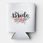 Chic Watercolor Floral Wedding Bridge Dosenkühler (Vorderseite)