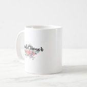 Chic Watercolor Floral Wedding Trauzeugin Kaffeetasse (Vorderseite Links)