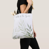 Chic Watercolor Greenery Mutter des Bräutigams Tasche (Von Nahem)