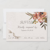 Chic Watercolor Herbst Blume UAWG Einladung (Vorderseite)