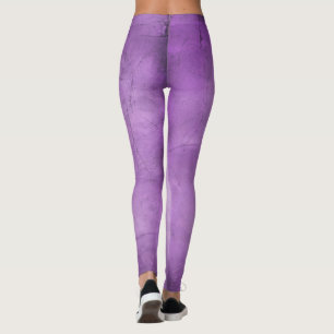 Chic Watercolor Lavender Lila Leggings für Frauen