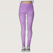 Chic Watercolor Lavender Lila Leggings für Frauen (Vorderseite)